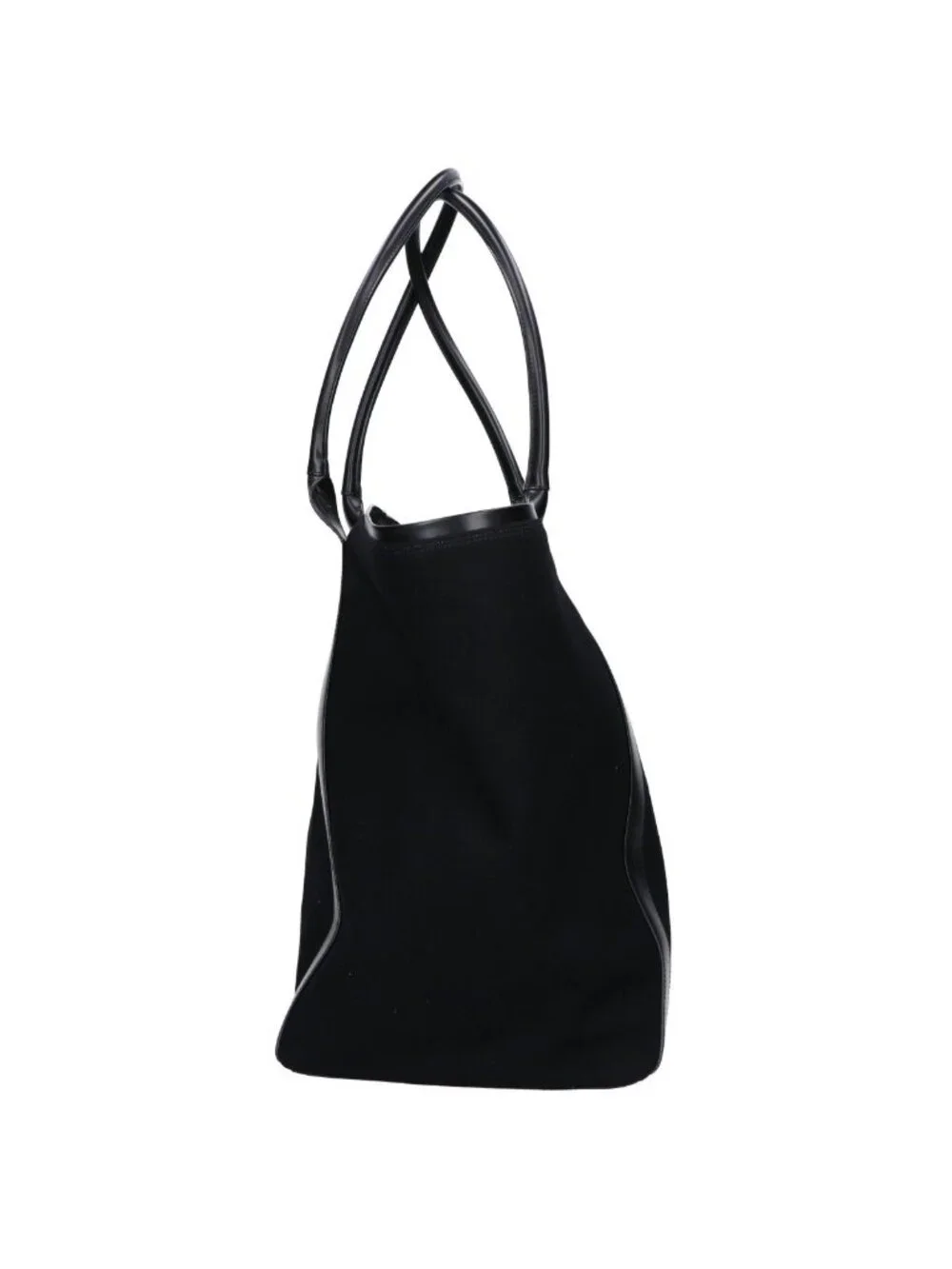 Saint Laurent Paris Rive Goche Cover Logo Embroidery Canvas Tote